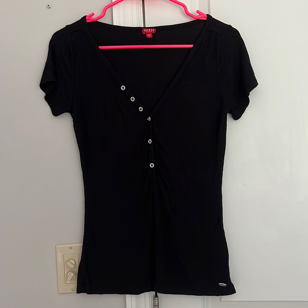 Guess Henley T-shirt Top